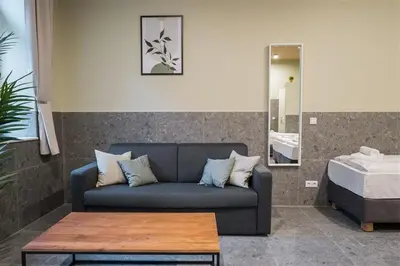 Ein Bett oder Betten in einem Zimmer der Unterkunft Urban Oasis in Friedrichshain by Sabine