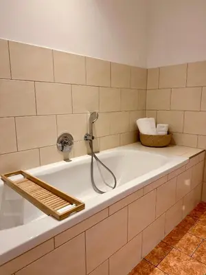 Ein Badezimmer in der Unterkunft cinderella.kreuzberg