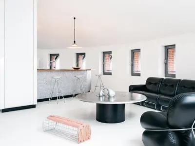 Ein Sitzbereich in der Unterkunft Water Tower Penthouse