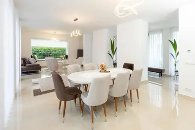 Ein Sitzbereich in der Unterkunft Villa Nova Berlin