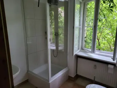 Ein Badezimmer in der Unterkunft Apartment Hegel