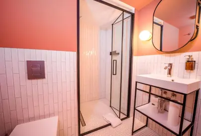 Ein Badezimmer in der Unterkunft Apartment 