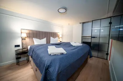 Ein Bett oder Betten in einem Zimmer der Unterkunft Apartment 