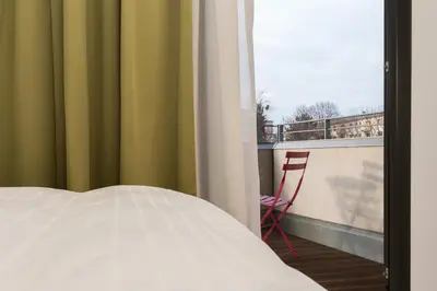 Ein Bett oder Betten in einem Zimmer der Unterkunft Seminarhaus S1516