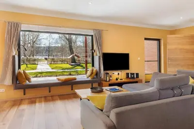 TV/Unterhaltungsangebot in der Unterkunft Ferienhaus Mond mit Sternenblick