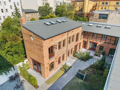 Das Gebäude in dem sich die Ferienwohnung befindet