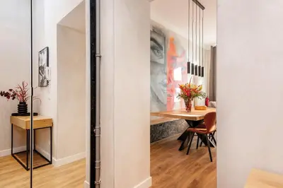 Grundriss der Unterkunft Trendy apartment at Ostkreuz