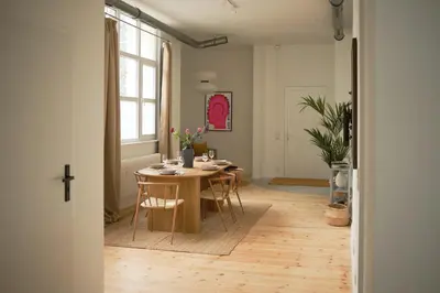 Grundriss der Unterkunft Modern Design 75sq Apartment in Berlin Mitte