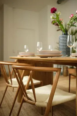 Ein Sitzbereich in der Unterkunft Modern Design 75sq Apartment in Berlin Mitte