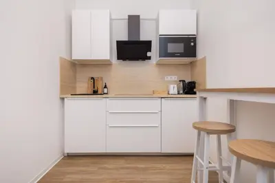 Küche/Küchenzeile in der Unterkunft 2BR central in Neukölln Maybachufer