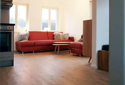 Ein Sitzbereich in der Unterkunft Komfort Ferienwohnung Altstadt Bad Belzig
