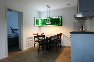 Küche/Küchenzeile in der Unterkunft Komfort Ferienwohnung Altstadt Bad Belzig
