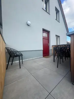 Das Gebäude in dem sich die Ferienwohnung befindet