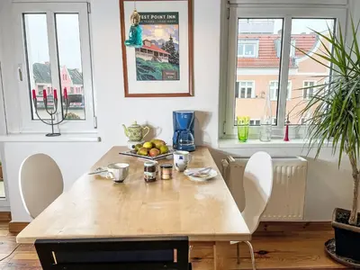 Ein Sitzbereich in der Unterkunft Apartment Regenbogen by Interhome