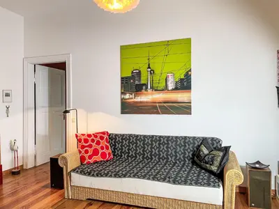 Ein Sitzbereich in der Unterkunft Apartment Regenbogen by Interhome