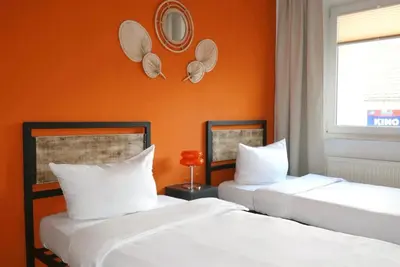 Ein Bett oder Betten in einem Zimmer der Unterkunft AMBER by Comfort Housing - 2 bedroom apartment