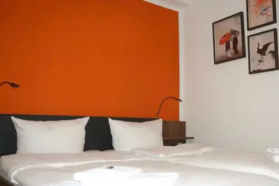 Ein Bett oder Betten in einem Zimmer der Unterkunft AMBER by Comfort Housing - 2 bedroom apartment