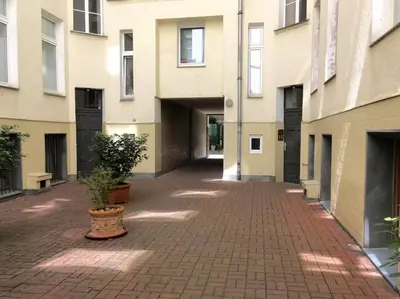 Das Gebäude in dem sich die Ferienwohnung befindet