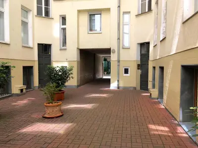 Das Gebäude in dem sich die Ferienwohnung befindet