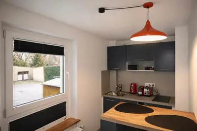 Küche/Küchenzeile in der Unterkunft SOLO STUDIO by Comfort Housing
