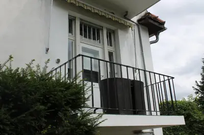 Ein Balkon oder eine Terrasse in der Unterkunft Ferienwohnungen Heiliger See Potsdam