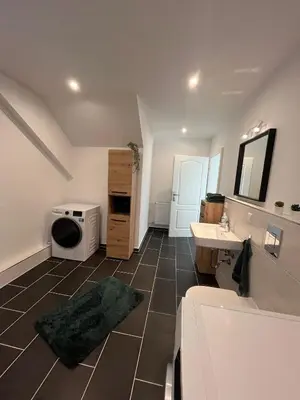 Ein Badezimmer in der Unterkunft Gutshof von Gemünden Ferienwohnung 2