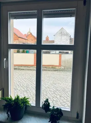 Ein allgemeiner Bergblick oder ein Berglick von der Ferienwohnung aus