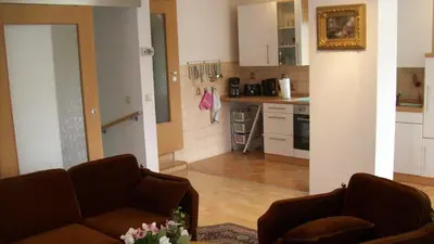 Küche/Küchenzeile in der Unterkunft Ferienhaus Pankow