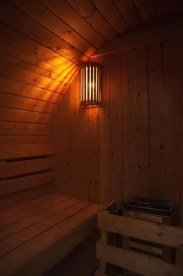 Grundriss der Unterkunft Charmantes Tiny House am See mit Outdoor-Sauna