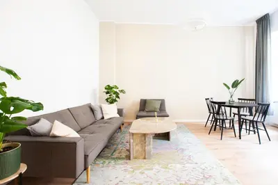 Ein Sitzbereich in der Unterkunft Modern Design Apartment