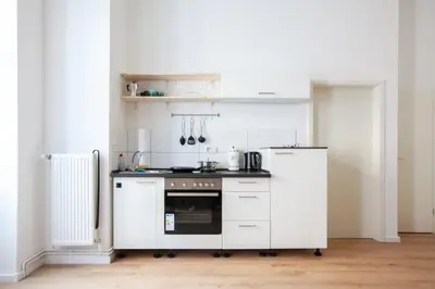 Küche/Küchenzeile in der Unterkunft Modern Design Apartment