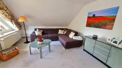 Ein Sitzbereich in der Unterkunft Ole's Nest