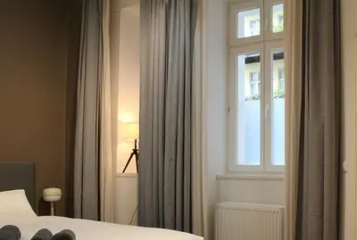 Ein Bett oder Betten in einem Zimmer der Unterkunft Business & Family Apartment
