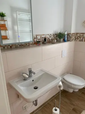 Ein Badezimmer in der Unterkunft Ferienhaus Naturblick