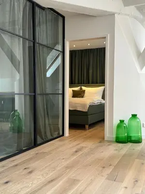 Ein Bett oder Betten in einem Zimmer der Unterkunft Factory Lofts Art Design Kreuzberg Mitte