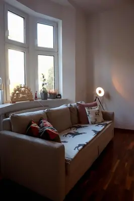 Ein Sitzbereich in der Unterkunft Modern Villa in Falkenberg