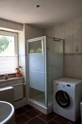 Ein Badezimmer in der Unterkunft Modern Villa in Falkenberg