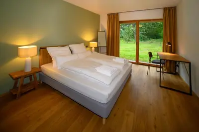 Ein Bett oder Betten in einem Zimmer der Unterkunft Pausenhof Spreewald - Viel Platz für gemeinsame Zeit - Ruhige Spreewald-Fewos in Alleinlage - Kinder reisen kostenlos! Hunde Willlkommen