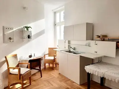 Küche/Küchenzeile in der Unterkunft Cosy one bedroom Suite