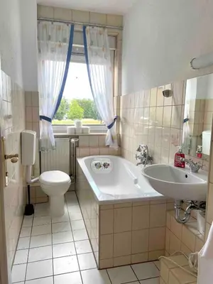 Ein Badezimmer in der Unterkunft Monteurzimmer Apartment in Müncheberg