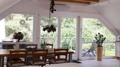 Ein Garten an der Unterkunft Ferienwohnung Bestensee
