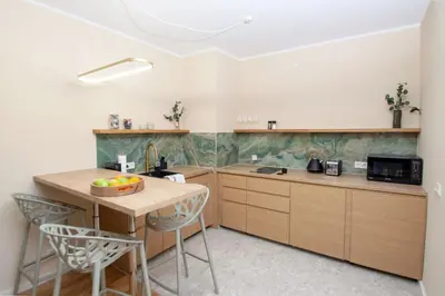 Küche/Küchenzeile in der Unterkunft Berlin hautnah! Designer-Apartment an der Spree