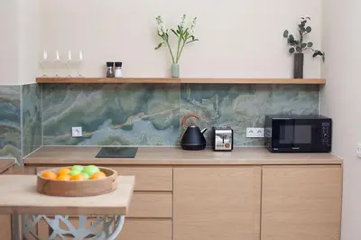 Küche/Küchenzeile in der Unterkunft Berlin hautnah! Designer-Apartment an der Spree