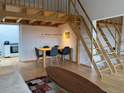 Küche/Küchenzeile in der Unterkunft Haus am See - Ferienwohnung mit Panoramablick