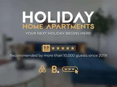 Ein Zertifikat, Auszeichnung, Logo oder anderes Dokument, das in der Unterkunft HolidayHome Apartments I Cozy Private Room ausgestellt ist
