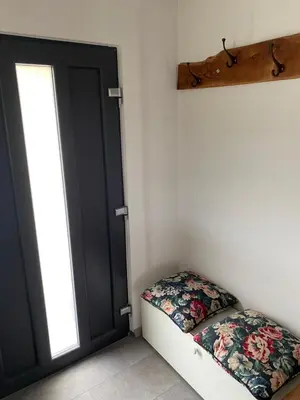 Ein Bett oder Betten in einem Zimmer der Unterkunft Ferienhaus am Schwielochsee
