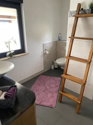 Ein Badezimmer in der Unterkunft Ferienhaus am Schwielochsee