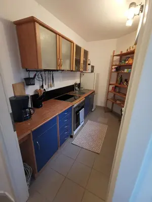 Küche/Küchenzeile in der Unterkunft Dürr