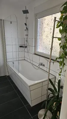 Ein Badezimmer in der Unterkunft Ferienbungalow Kräuterhexxe