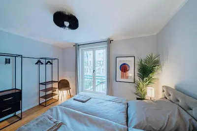 Ein Bett oder Betten in einem Zimmer der Unterkunft Luxurious 105m2 Penthouse in Prime Location 4 Bedroms & Balcony